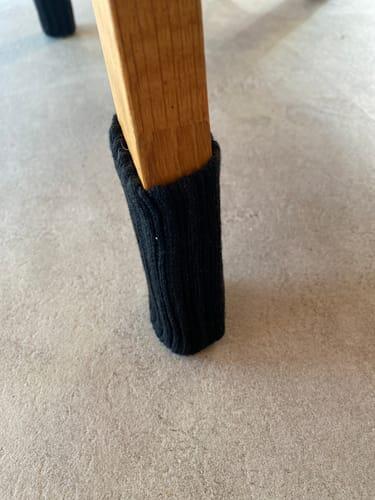 Kundenfoto: Stuhlsocken im Einsatz